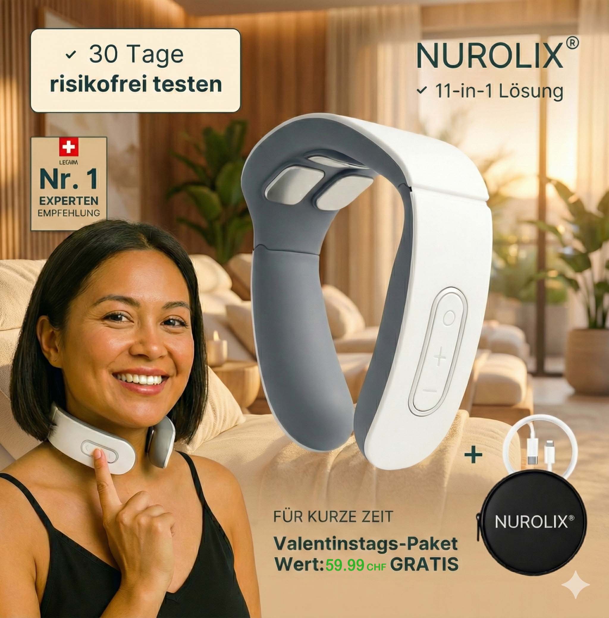 Nurolix® – Intelligentes Nackenmassagegerät